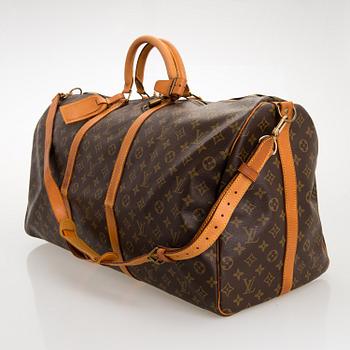 LOUIS VUITTON, Monogramcanvas Keepall 60 Bandoulière.