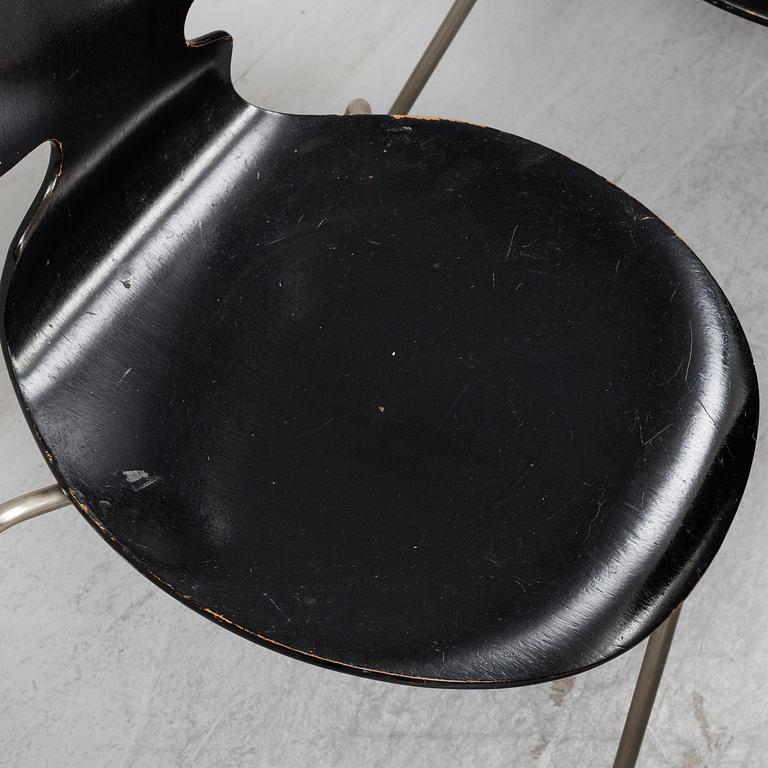 Eight 'Ant' chairs by Arne Jacobsen for Fritz Hansen.