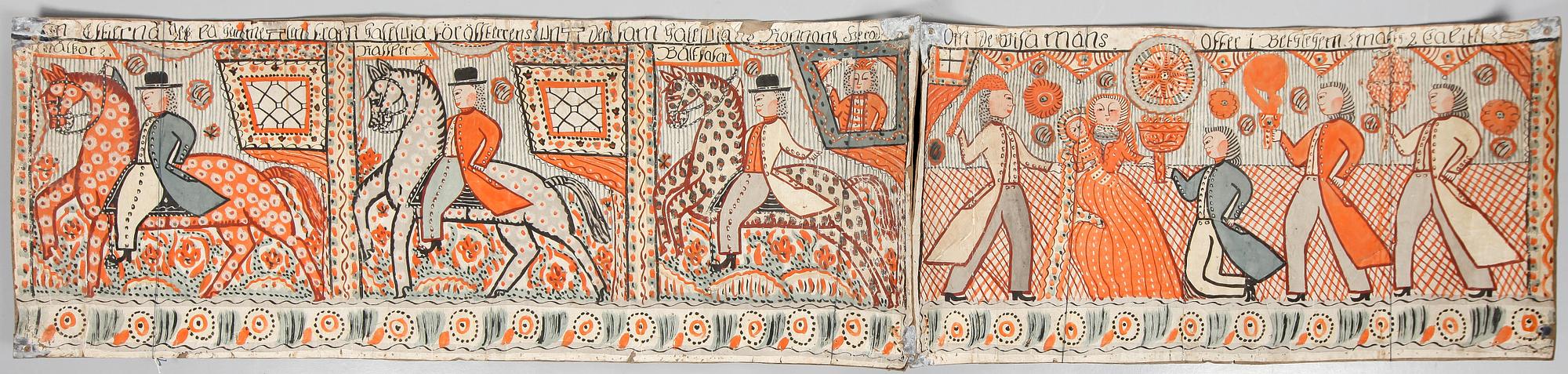 BONADSMÅLNING, allmoge, troligen 1800-talets första hälft.