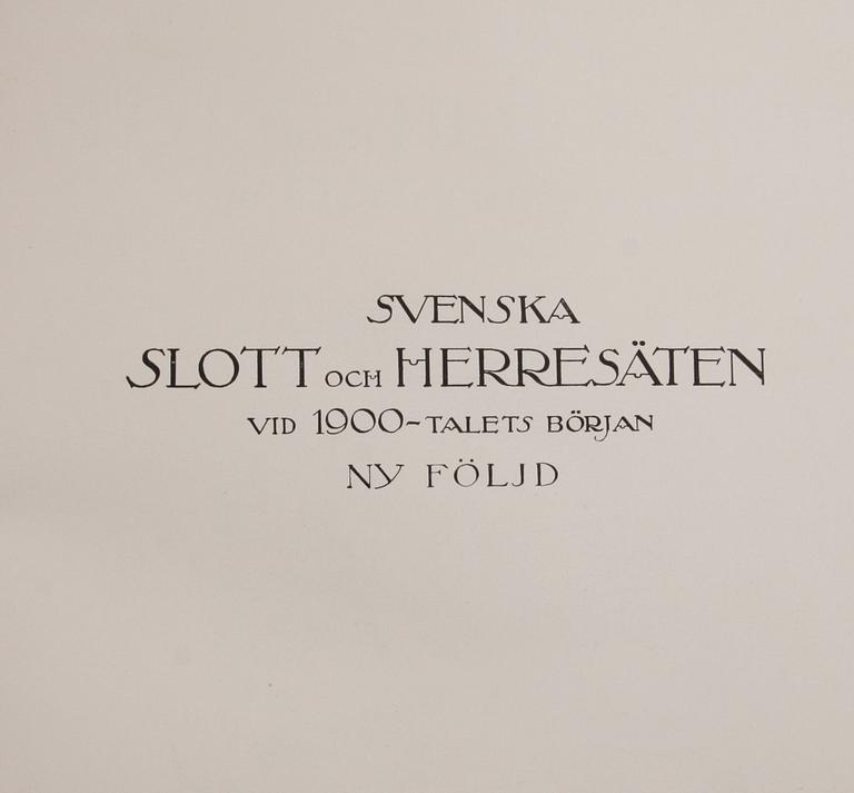 BOK, 14 vol. "Svenska slott och herresäten vid 1900-talets början".
