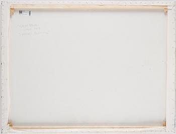 Jebah Baum, blandteknik på duk, signerad och daterad 2008 a tergo.