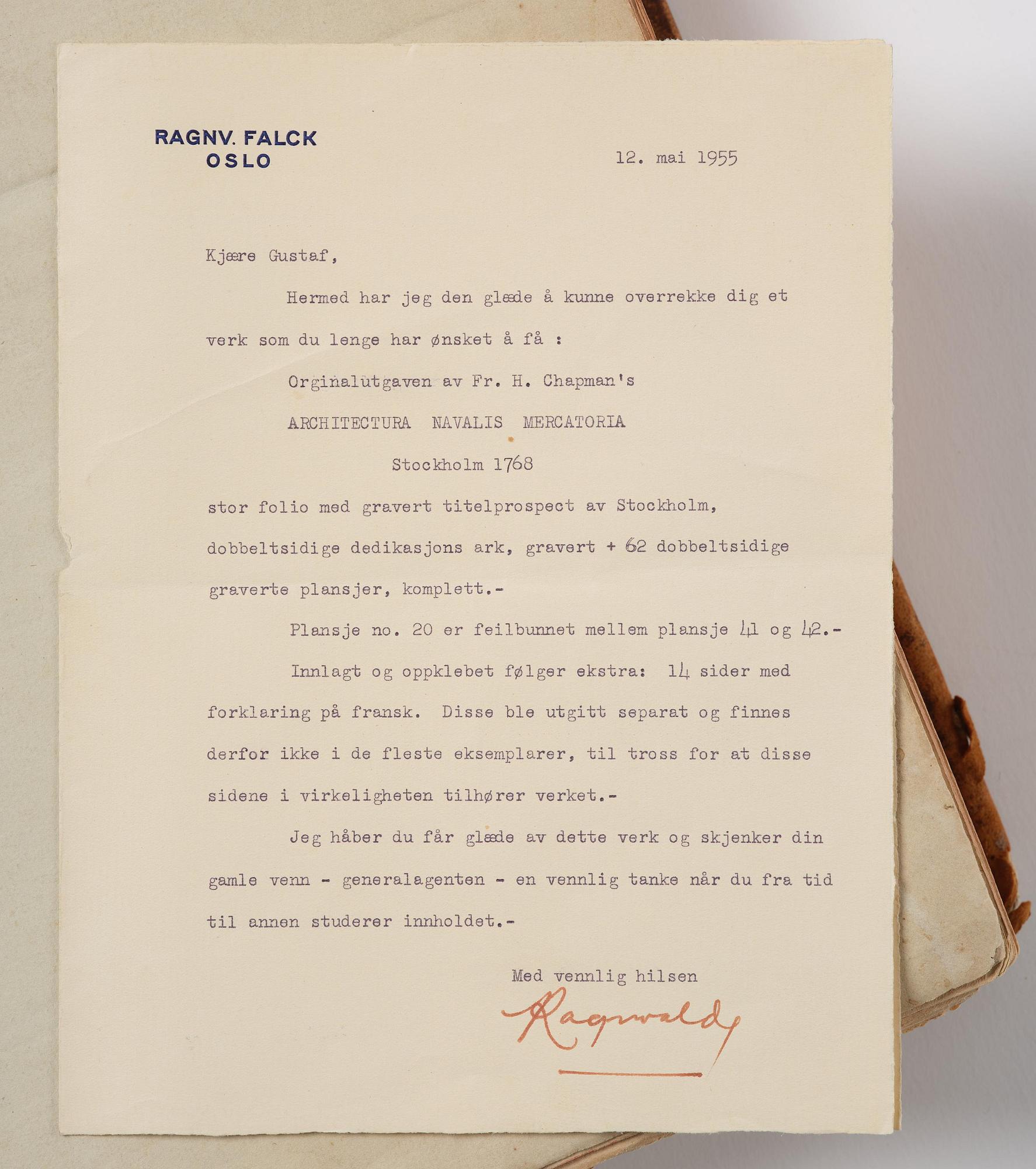 Fredrik Henrik af Chapman, ”Architectura navalis mercatoria”- Sweden's most impressive 18th-century work on shipbuilding.