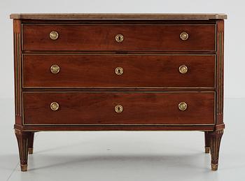 97. A Swedish  late gustavian bureau. 18th century.