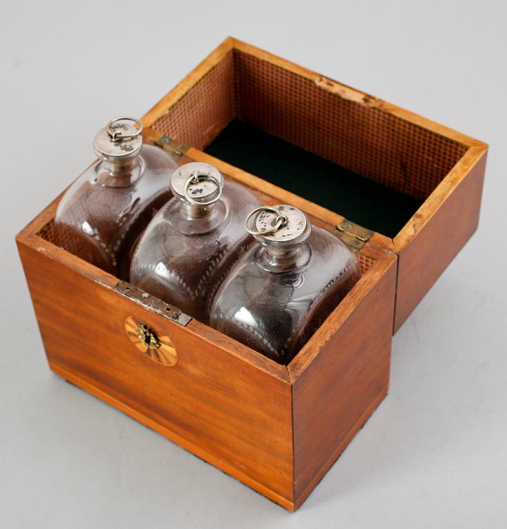 FLASKSCHATULL, 1800-talets mitt.