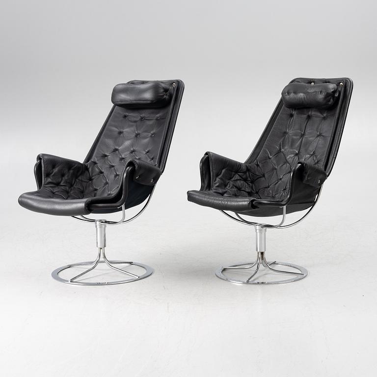 Bruno Mathsson, a pair of 'Jetson' swivel easy chairs, by Dux.