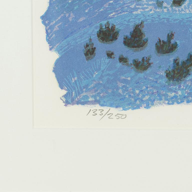 Roland Svensson, färglitografi, signerad och numrerad 133/250.