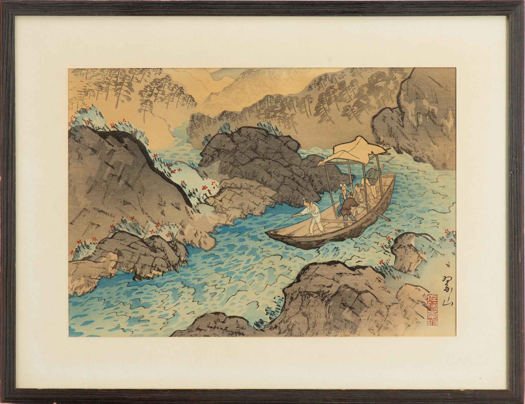Miki Suizan, 'The Hozu River Rapids - Early Summer'.