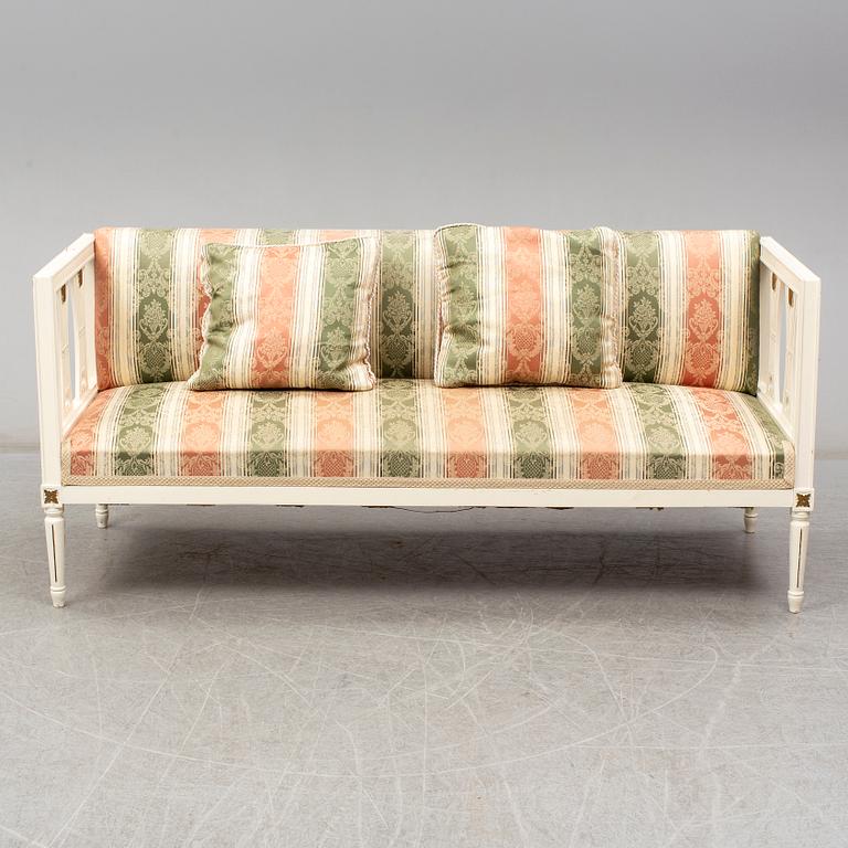 An early 20th century Gustavian style sofa.