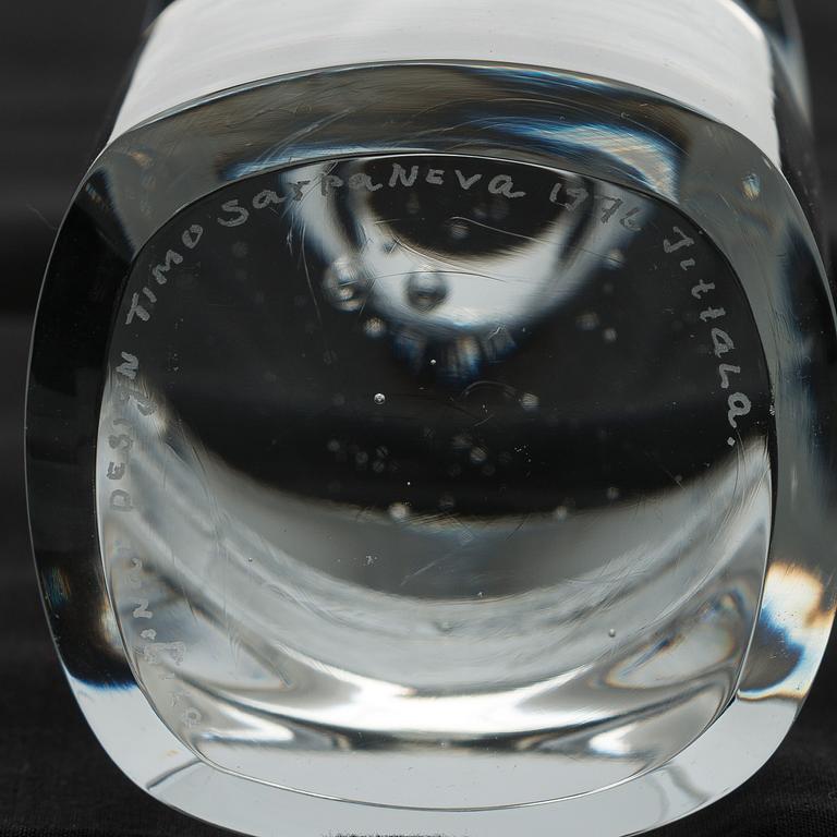 Timo Sarpaneva, prototyper, 6 st, signerade Original Design Timo Sarpaneva 1976 Iittala.
