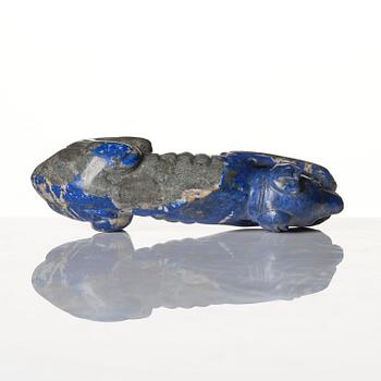 Skulptur, lapis lazuli. Qingdynastin, 1700/1800-tal.