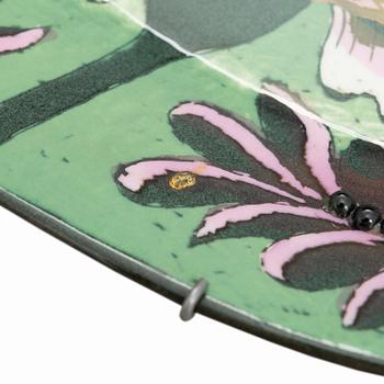 BIRGER KAIPIAINEN, dekorationsfat, stengods, signerad Kaipiainen Arabia.