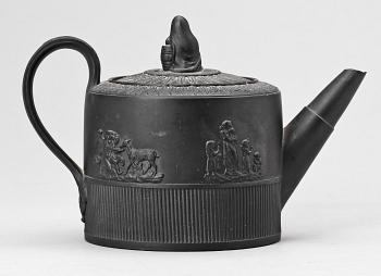 TÉKANNA, basaltware, omkring 1800.