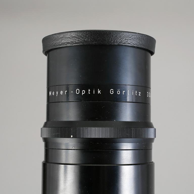 OBJEKTIV, Meyer Optik Görlitz Telemegor 1:5.5/400. Nr 3246905. Tyskland, 1900-talets andra hälft.