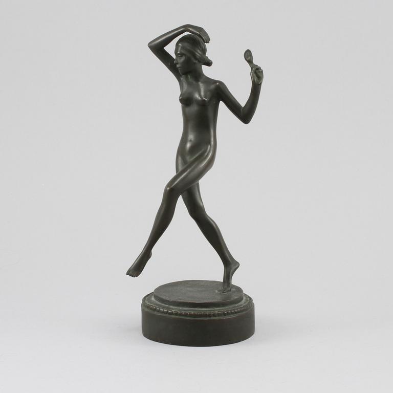 ARVID KNÖPPEL, skulptur, patinerad brons, signerad.