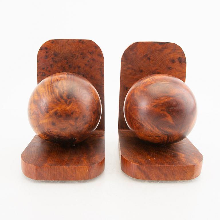 Bokstöd, ett par, art déco, 1900-talets första hälft.