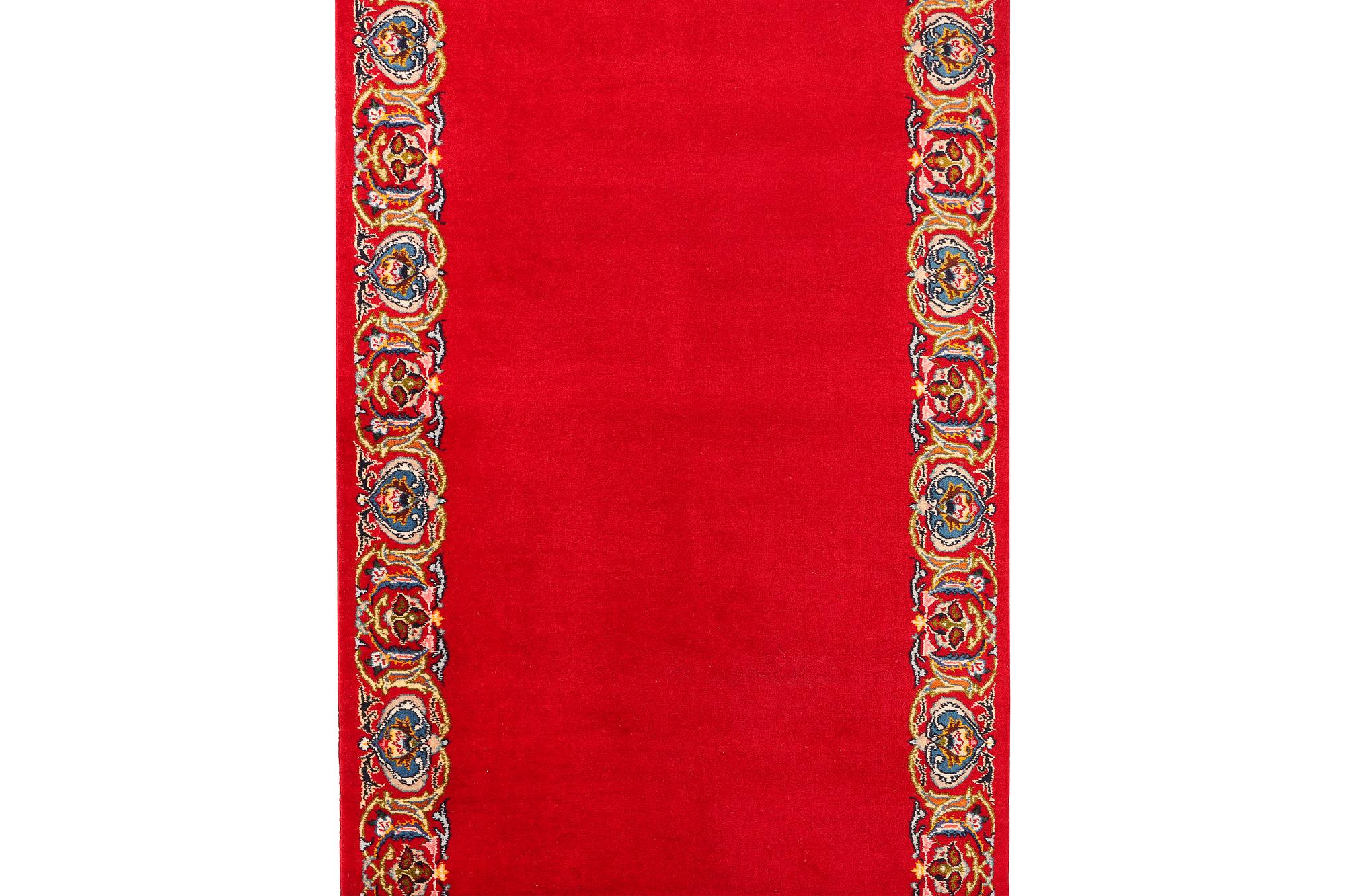 A Royal Keshan runner, c. 400 x 100 cm.