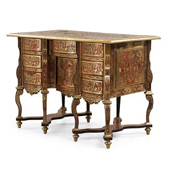 A French Baroque Bureau Mazarin desk, circa 1700, circle of Nicolas Sageot (1666-1731).