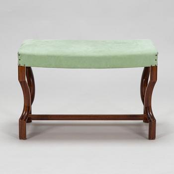 Birger Hahl, a 1920s Art Deco sidetable with drawers and a stool.