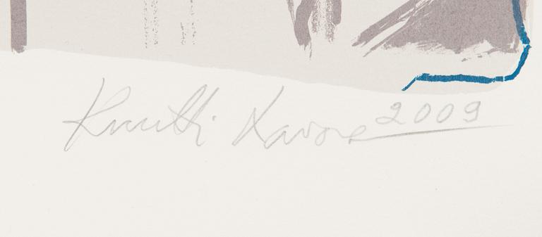 Kuutti Lavonen, silkscreen, signed and dated 2009, numbered P.P. 1/4.