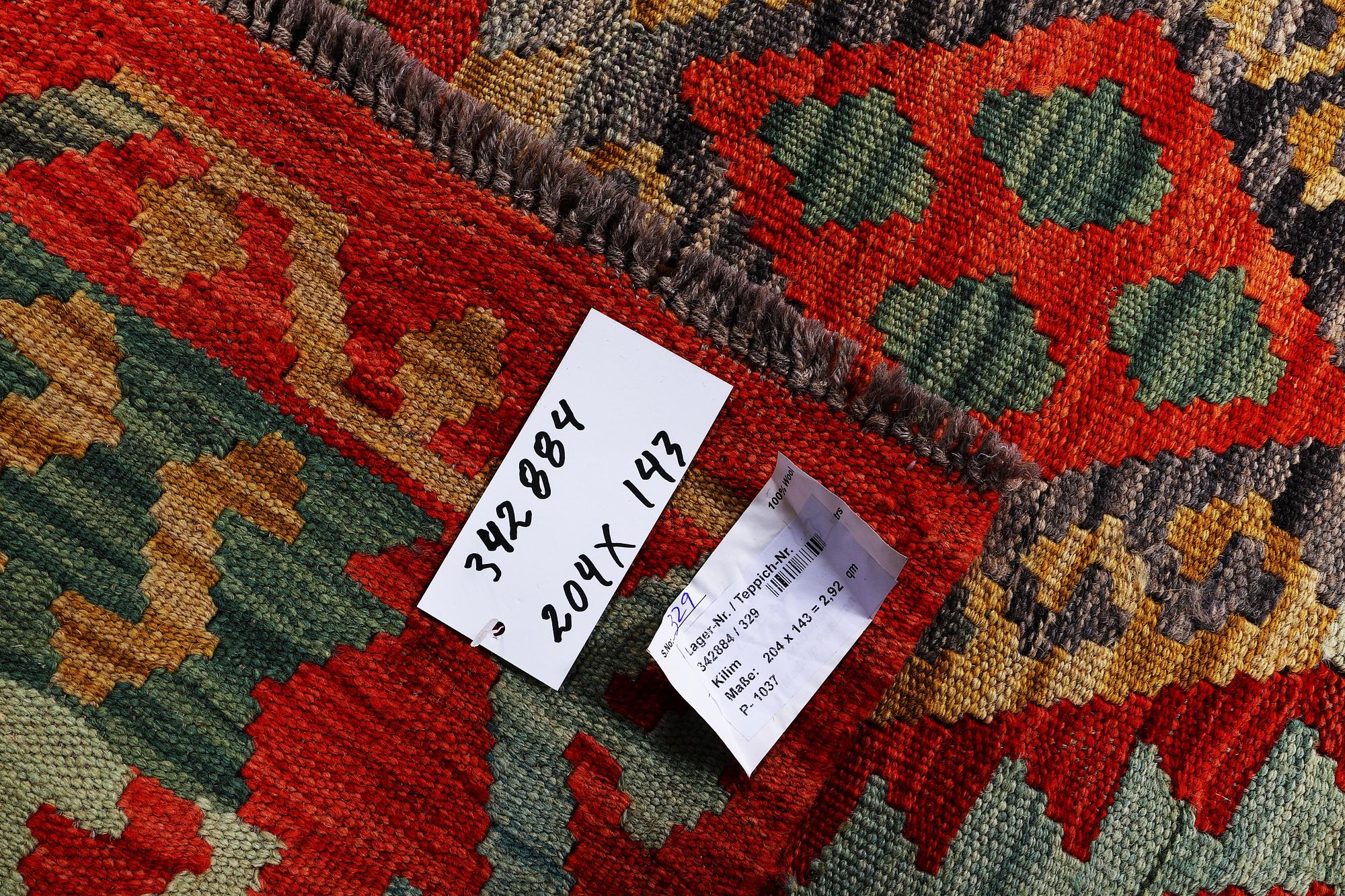 A rug, Kelim, ca. 204 x 143 cm.