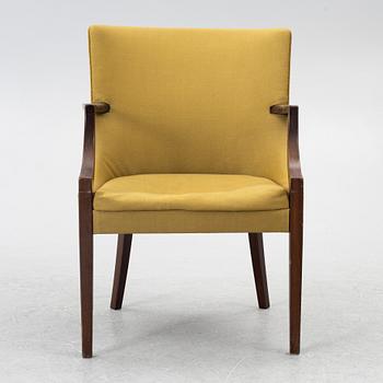 Armchair, C.B. Hansen, Denmark, mid-20th century.