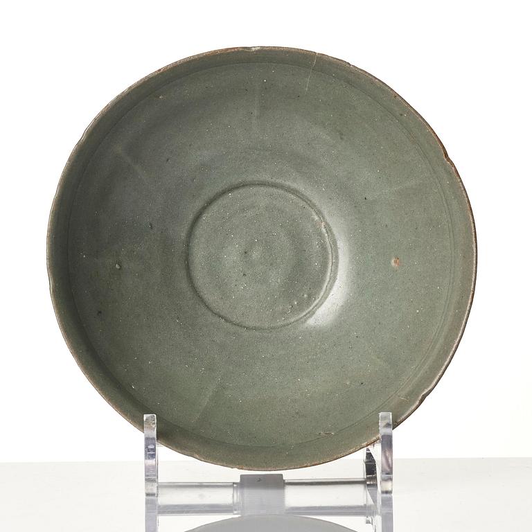 A celadon green glazed bowl, Korea, Goryeo dynasty, 12th/13th century.