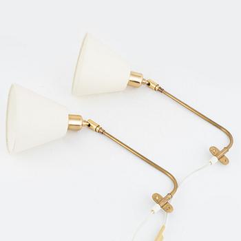 Josef Frank, a pair of wall lamps, model "2226", Firma Svenskt Tenn.