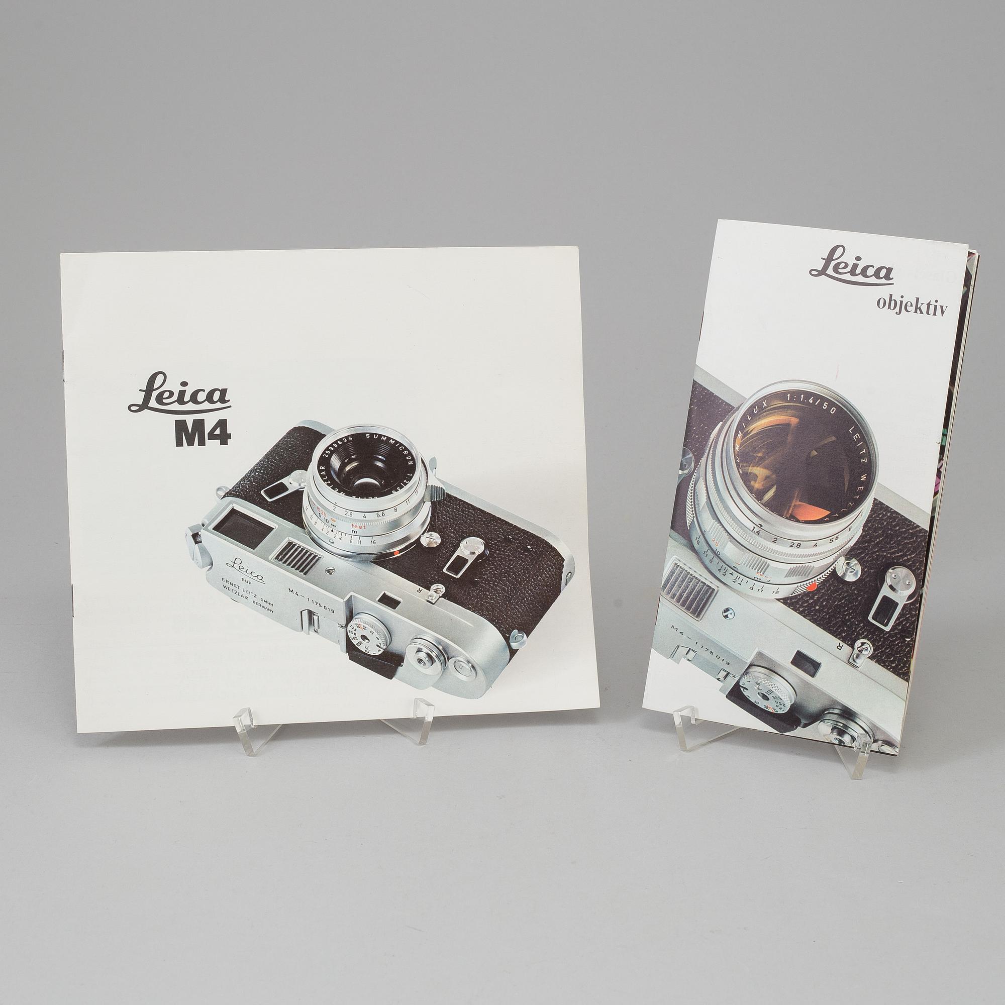 A chrome body Leica M4 no 1208039 from Wetzlar 1968. With Summilux 1:1.4/50.