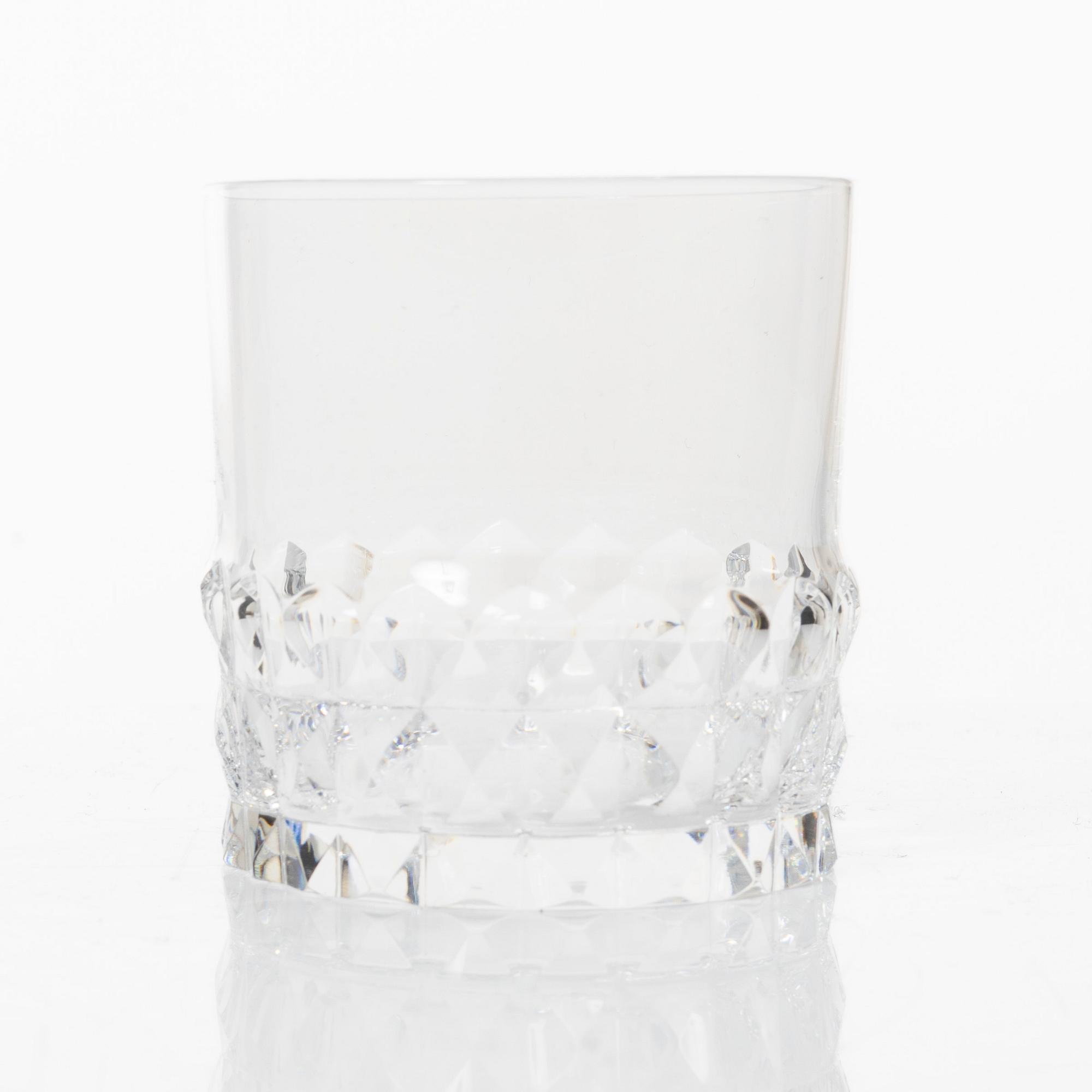 Ingeborg Lundin, a 60-piece glass service, 'Silvia', Orrefors, Sweden.