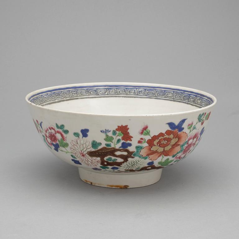 BÅLSKÅL, porslin, Qianlong, Kina 1700-tal.