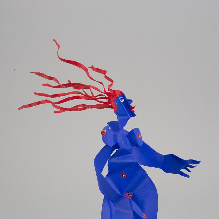 Timo Solin, sculpture, metal, signed and dated -21.