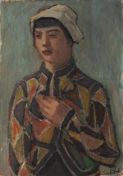 Ossip Lubitch, Man in a Harlequin Jacket.