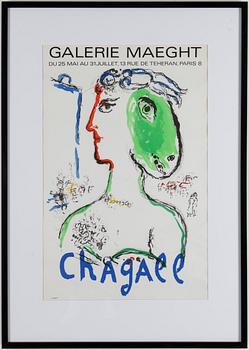 Marc Chagall · MARC CHAGALL, poster, Mourlot, 1972.
