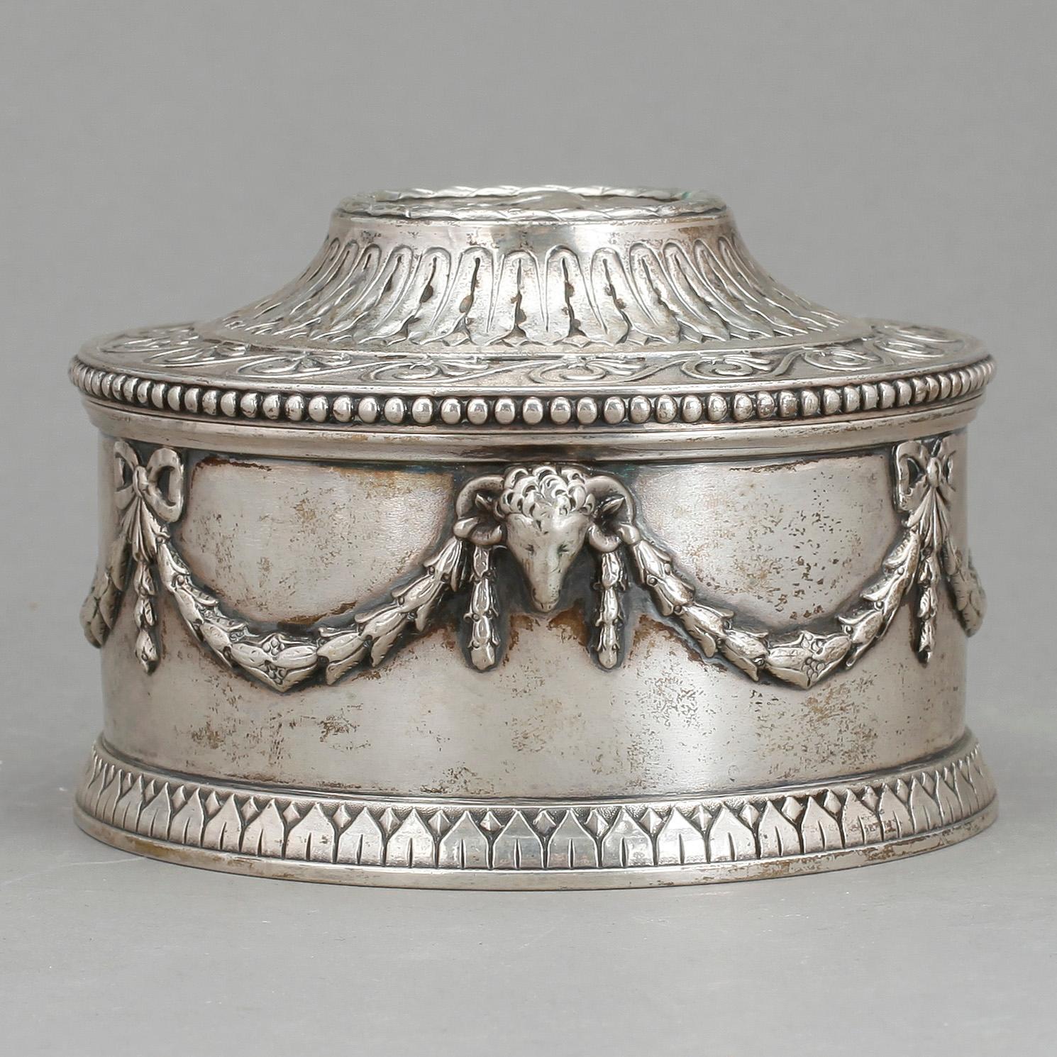SOCKERSKÅL, silver, gustaviansk stil, C.G. Hallberg, Stockholm, 1900, vikt ca 486 g.