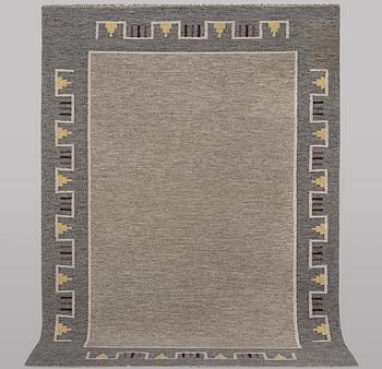 A carpet, flat weave, ca 240 x 165 cm.