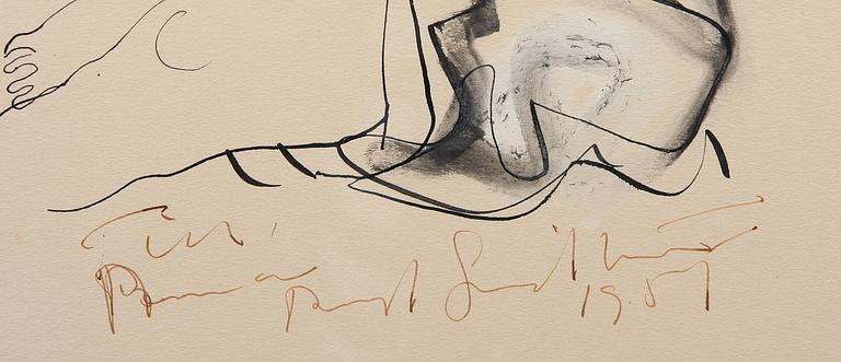 LINDSTRÖM, BENGT, tuschteckning, sign o dat 1951.