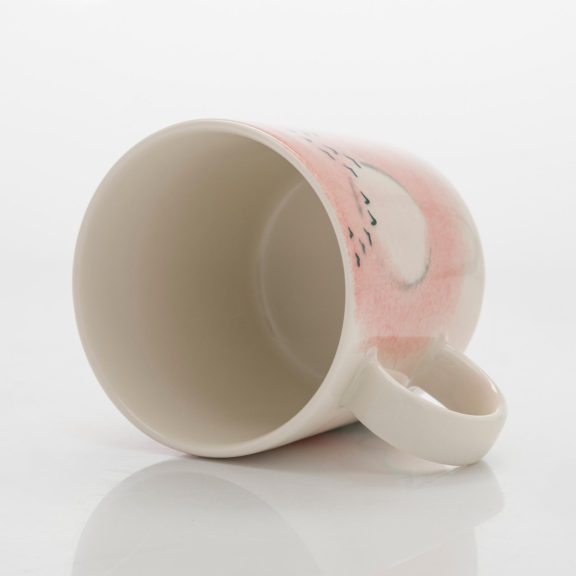 A porcelain Moomin 80 anniversary mug, 'Home', Moomin Characters, Arabia 2025, numbered 80.
