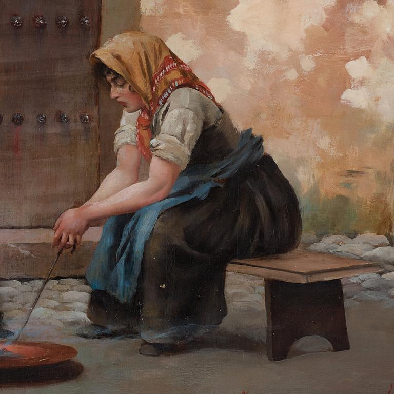 Hugo Birger, "Utanför ett spanskt värdshus" (Outside a Spanish Tavern).