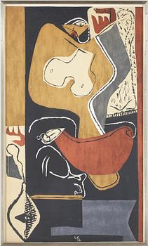 Le Corbusier (Charles-Édouard Jeanneret) · LE CORBUSIER, färglitografi, monogramsignerad samt daterad -54 i trycket.
