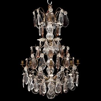 A rococo style chandelier, first half of the 20th century.