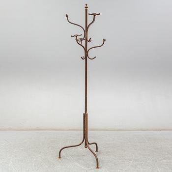 An iron clothes hanger, circa 1900.