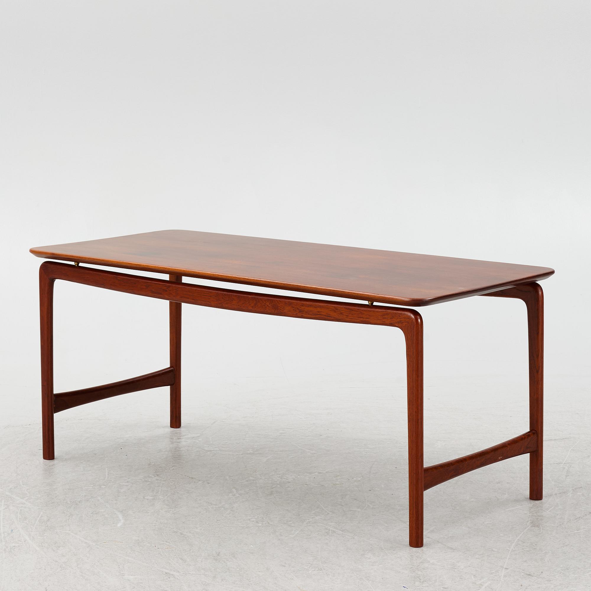 Peter Hvidt & Orla Mølgaard Nielsen, coffee table, France & Daverkosen, Denmark 1950s-60s.
