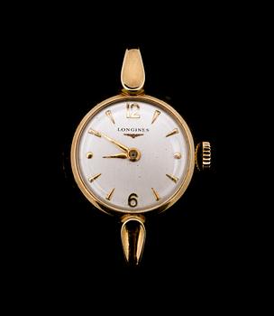 DAMARMBANDSUR, 14K Longines. Tot vikt 8 g.