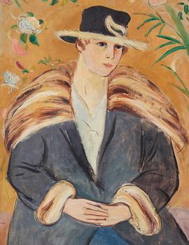 Einar Jolin, Woman with furr-trimmed hat.