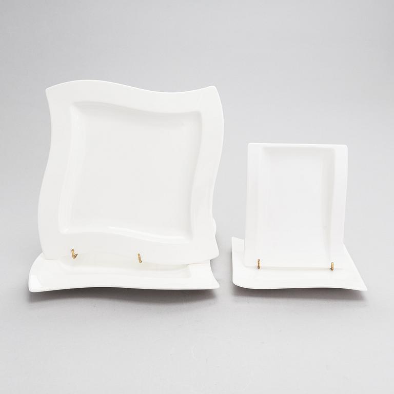 Service parts, "New wave", 37 parts, Villeroy & Boch. Germany.