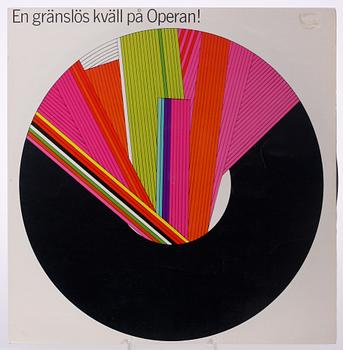 LP-SKIVA "En gränslös kväll på Operan" 1966, signerad av Martin Luther King.