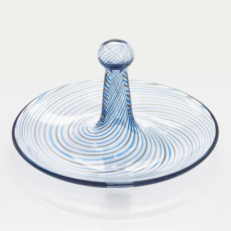 Inga Sempé, an art glass bowl 'Filigraani' series, signed INGA SEMPÉ IITTALA.