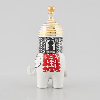 Lisa Larson, figurin, stengods, "Elefant" ur serien "Traffic", Gustavsberg 1971-73.