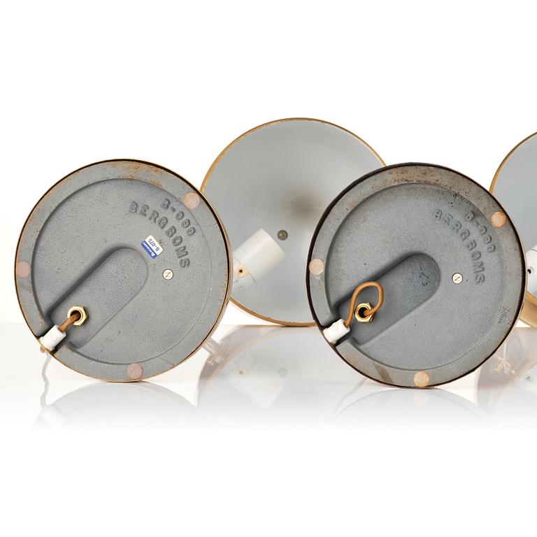 Eje Ahlgren, bordslampor 1 par, modell "B-075", Bergboms, Malmö 1960-70-tal.