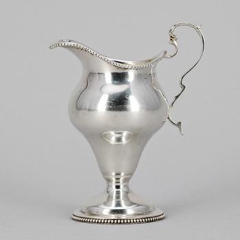 GRÄDDKANNA, silver, Natan & Hayes, Birmingham, England, 1885-86, tot, vikt ca. 103 g.